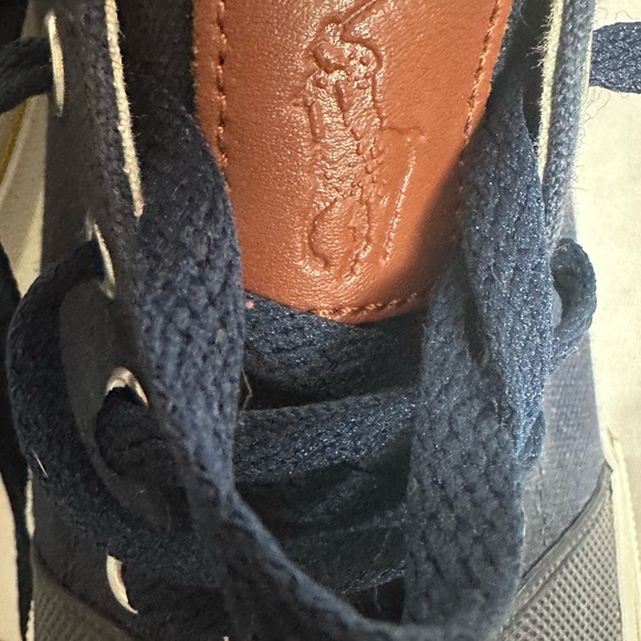 Polo by Ralph Lauren Cantor blue canvas shoes with laces size 9.5 - Picture 10 of 14